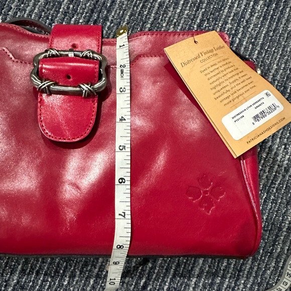 Patricia Nash Red Leather Shoulder Bag - Picture 14 of 15